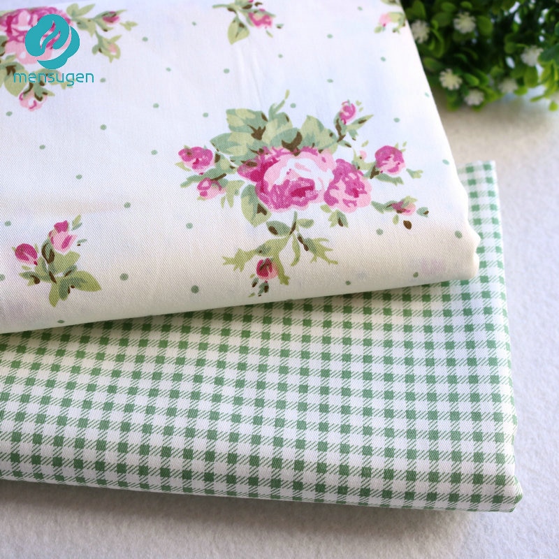 Tecido de algodão de malha de flor para colchas de retalhos almofadas almofadas toalha de mesa telas retalhos tilda tessuto