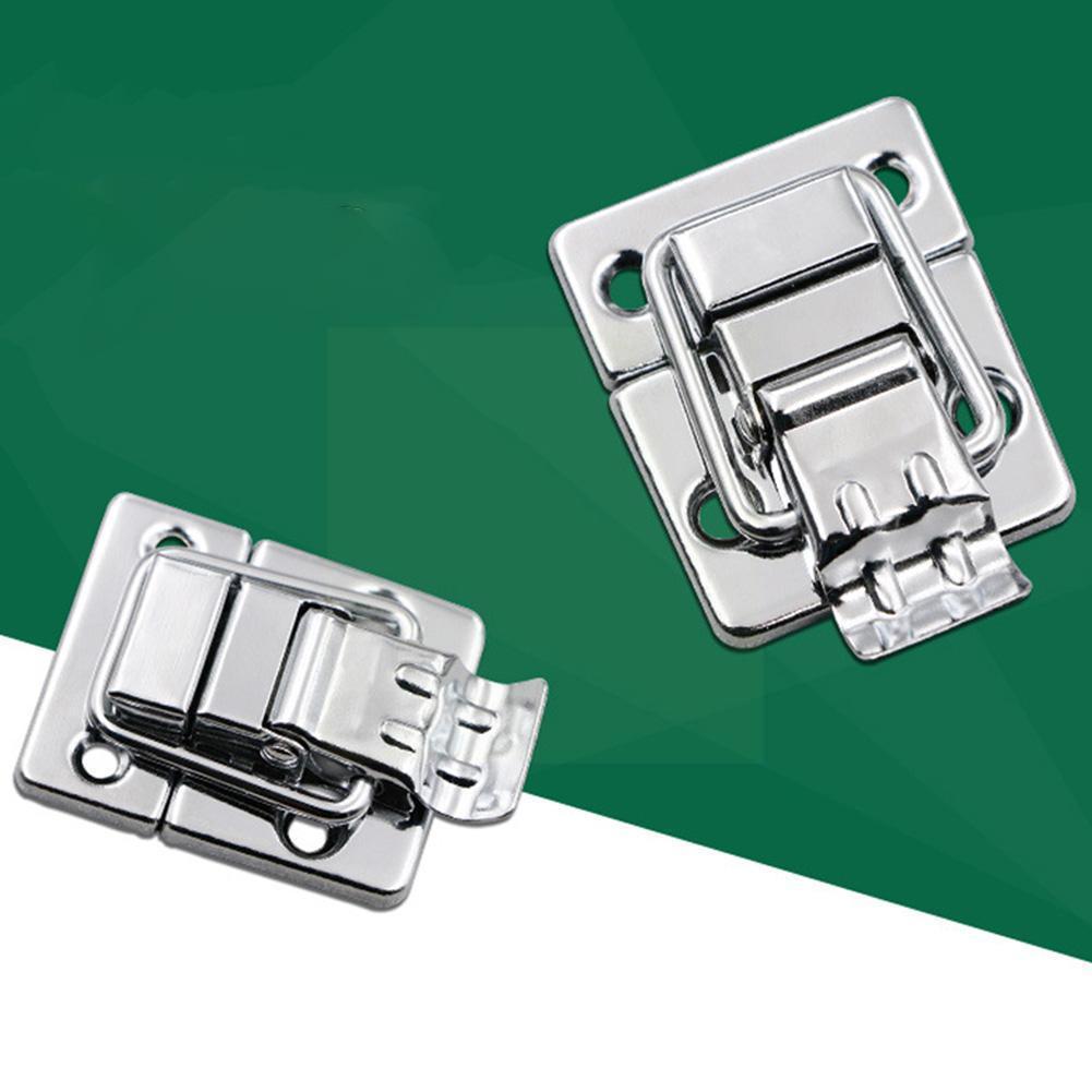 1pc Silver Fastener Toggle Latches Catch Chest Suit Trunk Lock Cosmetic Mini Boxes Box Buckle Buckles W9h1