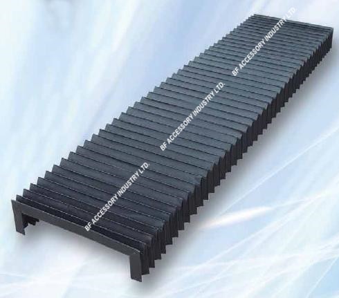 Protection ondulée pour machines-outils, largeur 255mm x hauteur 58mm x longueur 220mm