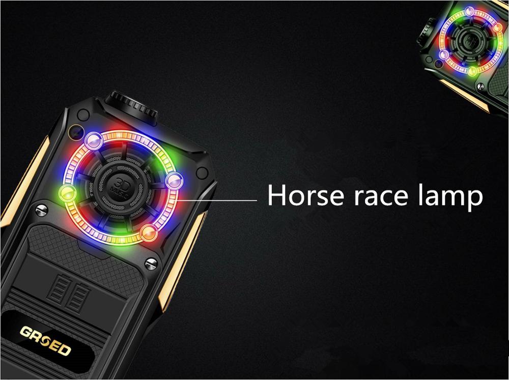 Originele 6800 Mah Power Bank Mobiele Telefoon Zaklamp Grote Knop Russische Frankrijk Taal Dual Sim-kaart Mobiele Telefoon Senior Telefoon