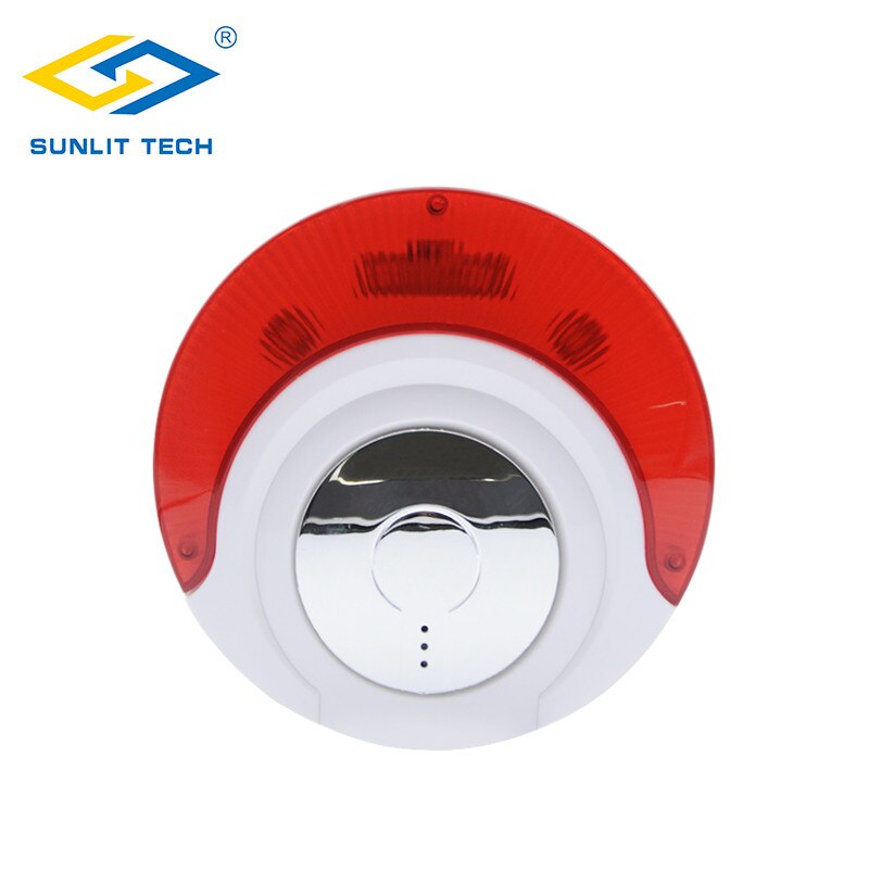 Wired Siren Indoor Sound and Flashing Light Siren Alarm System Strobe Siren For Home Security