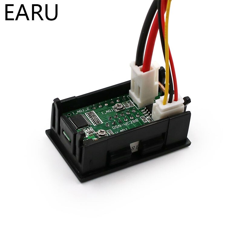 1pc diy  dc100v 10a voltmeter amperemeter blå rød dobbelt amp volt spænding strømmåler tester panel digital led display til bil