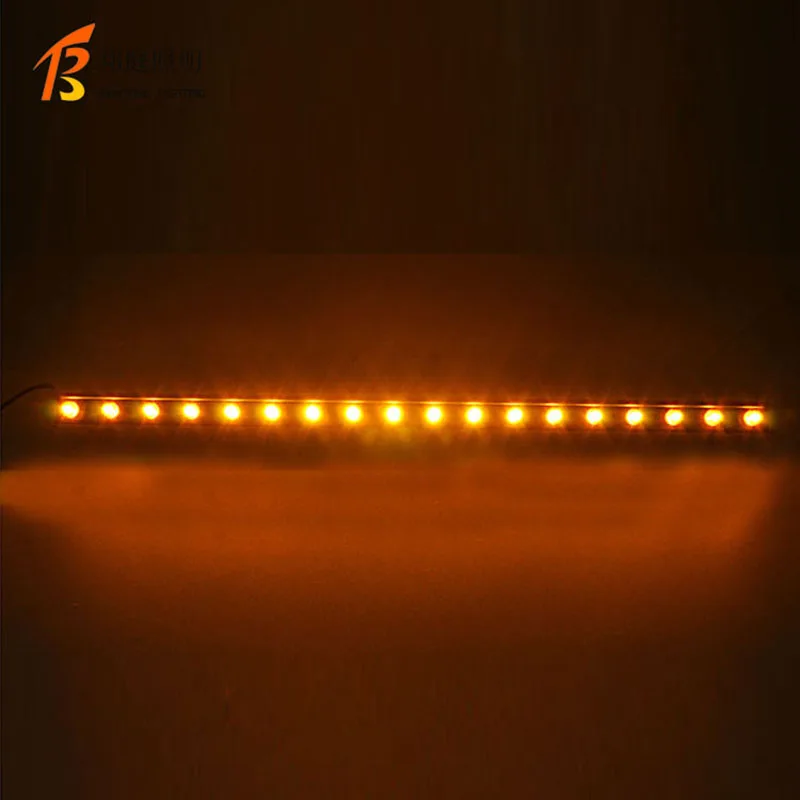 Carcasa de aluminio que cambia de color, 12W, 18W, 24W, 36W, luz para exteriores, dmx, RGB, lineal, LED, arandela de pared