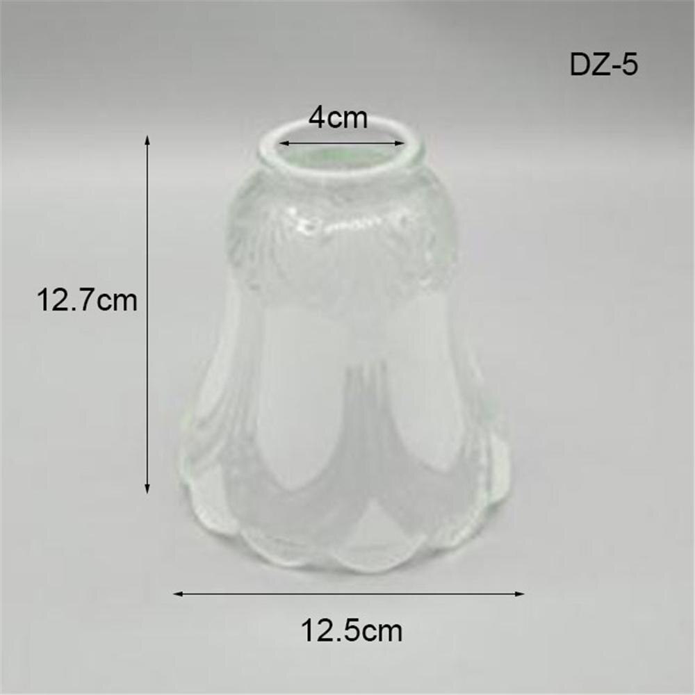 Bell Shape Replacement Shade,Pendant Light Replacement Cover,Clear Transparent White Cognac Glass Lampshade for Accessory: DZ-05