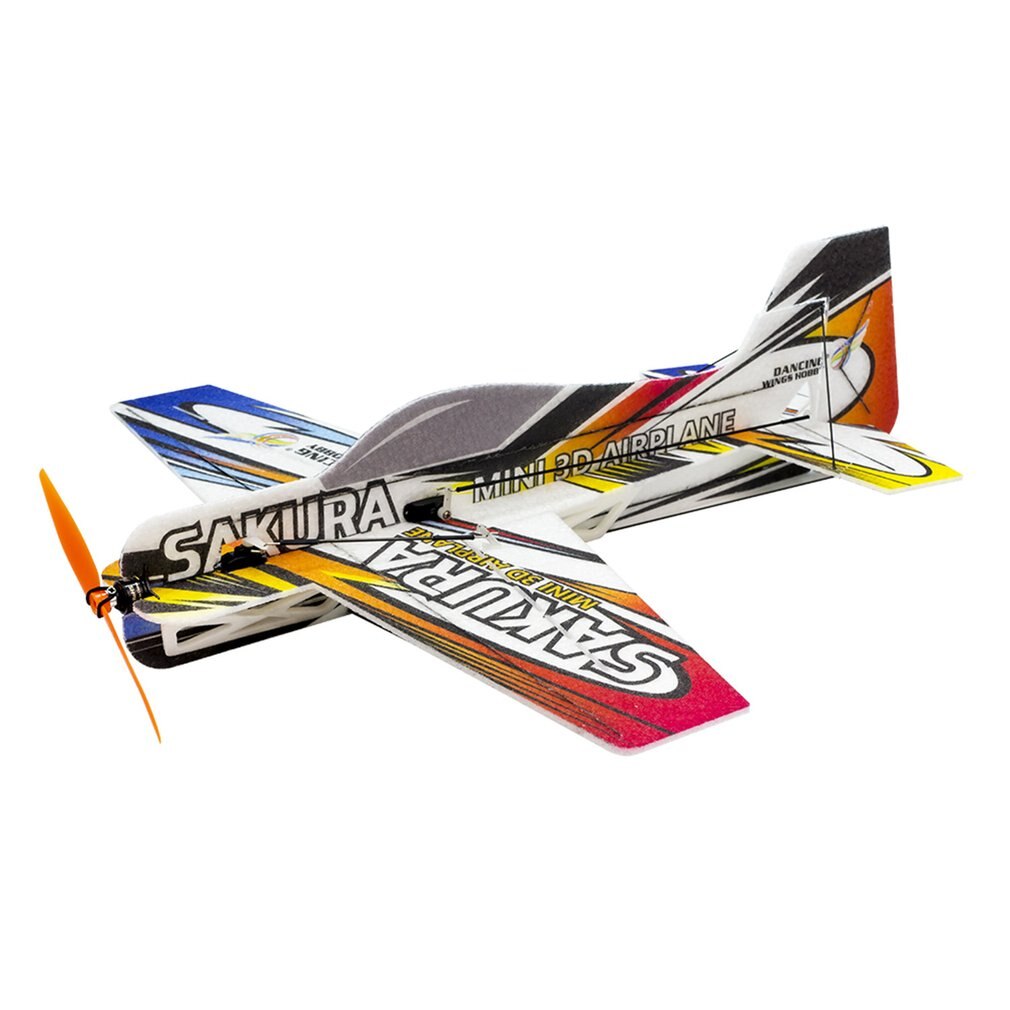 Avion électrique RC EPP 3D F3P intérieur, Sakura, 420mm, contrôlé par Radio, non assemblé, besoin de construire un avion