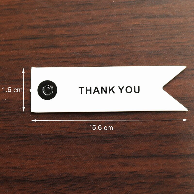 100 Stuks Dank U Wit Papier Tags Diy Wedding Tags Card Merci Handgemaakte Ambachtelijke Papier Tag Label Verjaardagsfeestje cadeaupapier: THANK YOU
