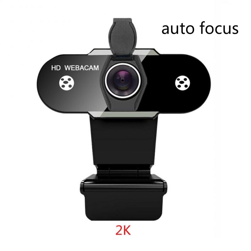 Hd 2K/1080P/720P/480P Autofocus Webcam Met Microfoon En Privacy Cover ruisonderdrukking High-Definition Usb Webcam Camera: 2K