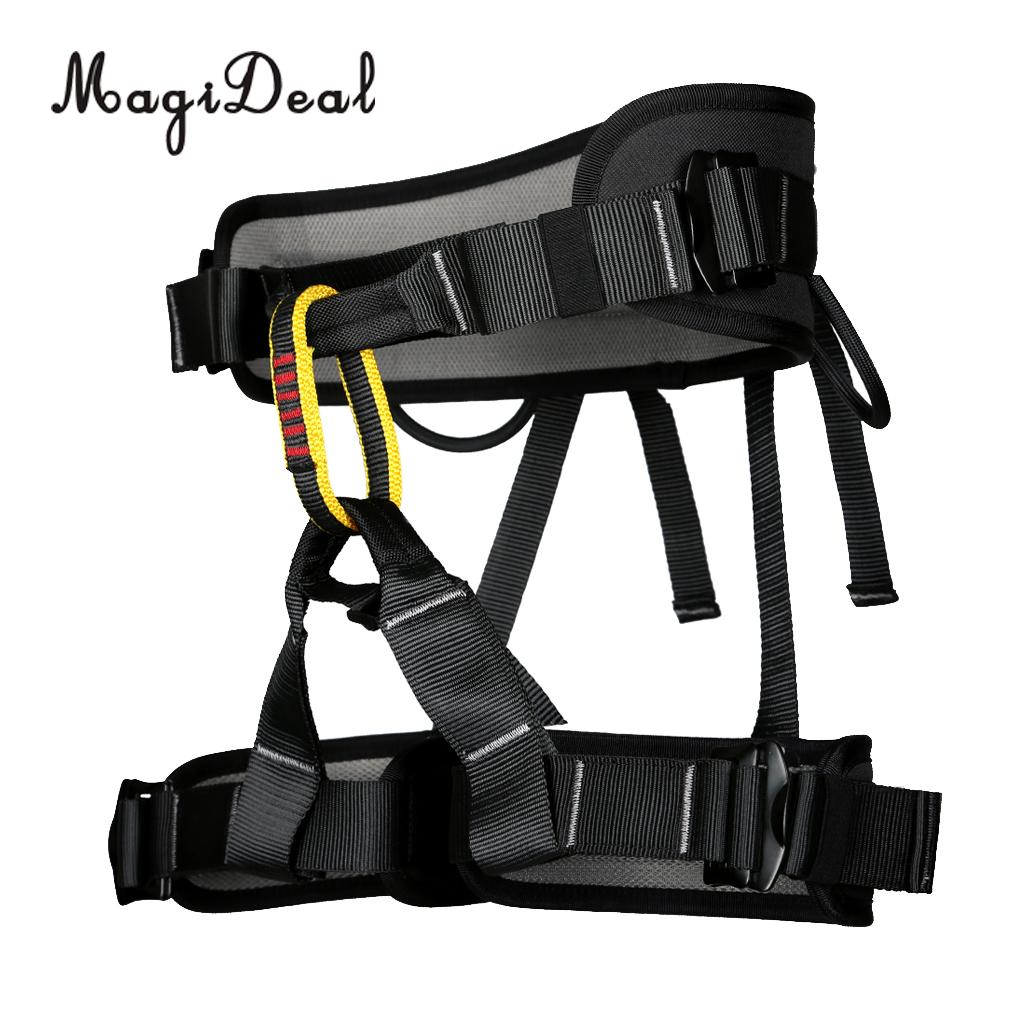 MagiDeal Mountaineering Rock Tree Climbing Harness Seat Sitting Bust Belt Gear 4 Colors for Caving Rescue Safety Rappelling