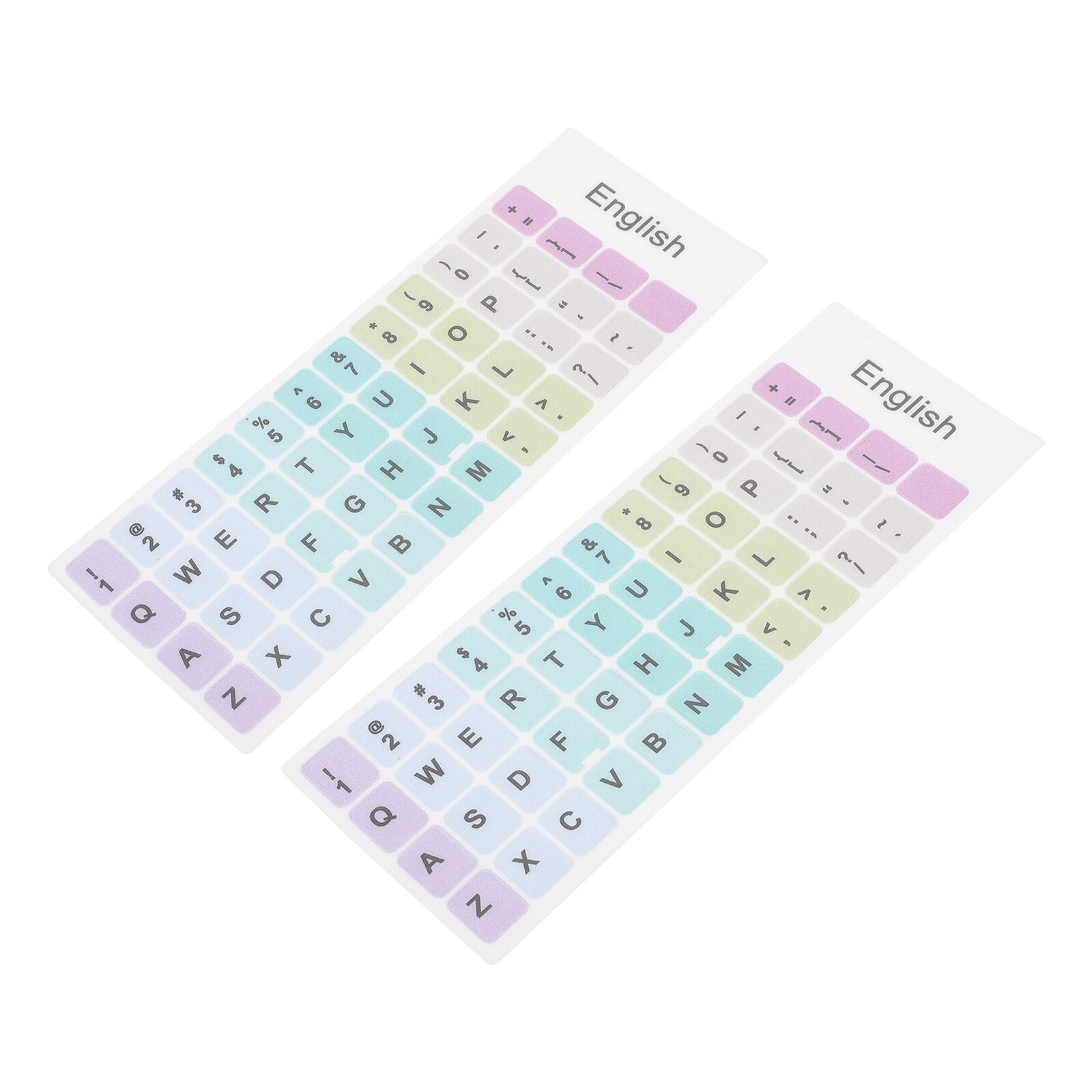 2 Sheets Laptop Keyboard Sticker Laptop Keyboard Sticker English Keyboard Decal: Simple little color