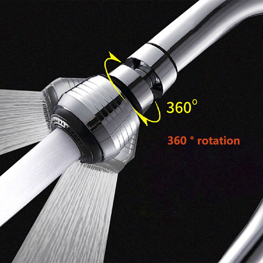Grifo de ahorro de agua para cocina, difusor de aireador giratorio de ahorro de 360 grados, adaptador de filtro de boquilla de grifo para cocina y baño, 1 unidad