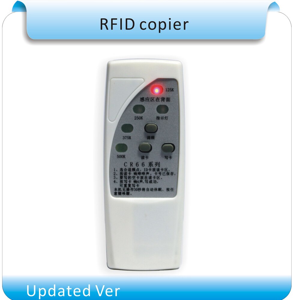 4 kinds frequency RFID Copier/ Duplicator/ Cloner ID EM reader & writer+ 10pcs rewritable keyfobs