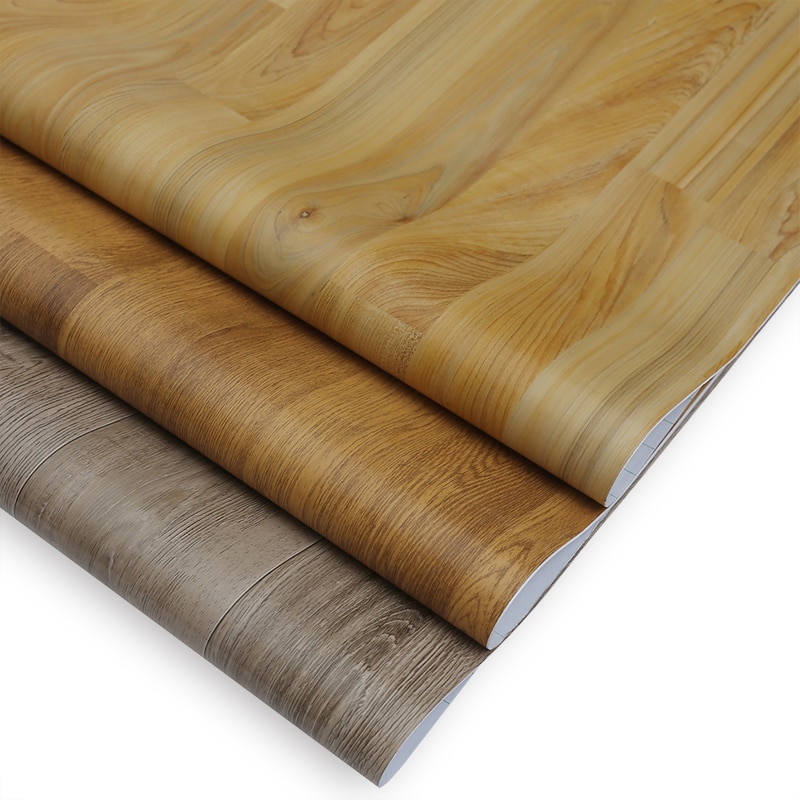 Pegatinas de suelo de grano de madera autoadhesivas de imitación de madera resistente al desgaste para sala de estar baño pegatinas de suelo impermeable decorar