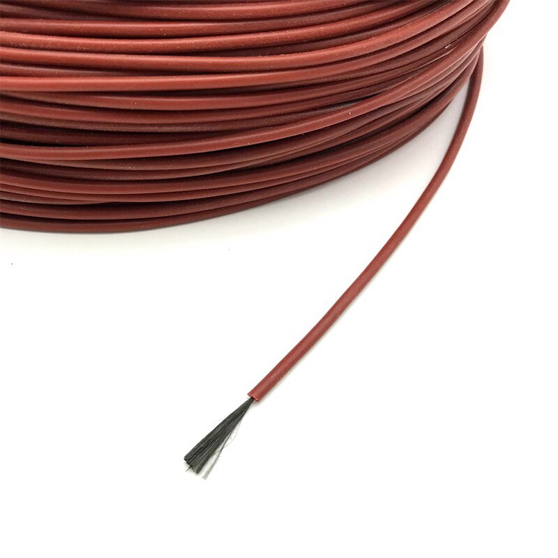 Infrared Floor Heating 12K 33ohm/m Outer Diameter 3mm Silicone Rubber Insulated Carbon Fiber Heating Cable Warm Floor Cable