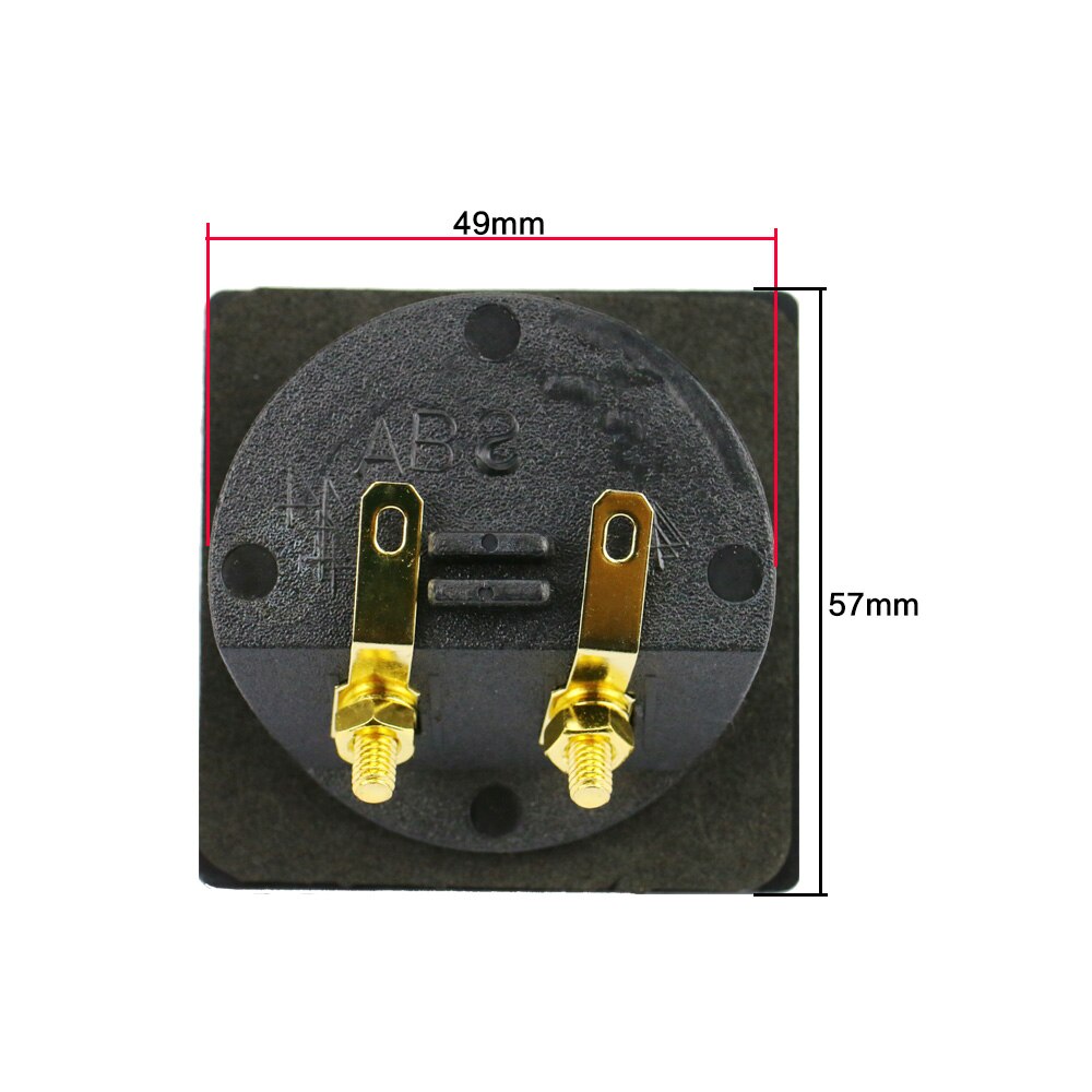 GHXAMP High 2 Way Speaker Junction Box Terminal Two-speaker Terminal Wiring For Mini Speaker DIY 57*57MM 2PCS