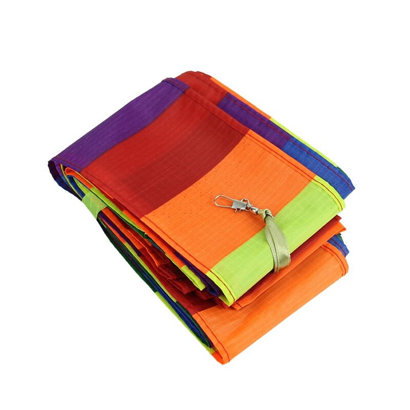 Super nylon stuntvlieger staart regenbooglijn vlieger accessoire kinderspeelgoed