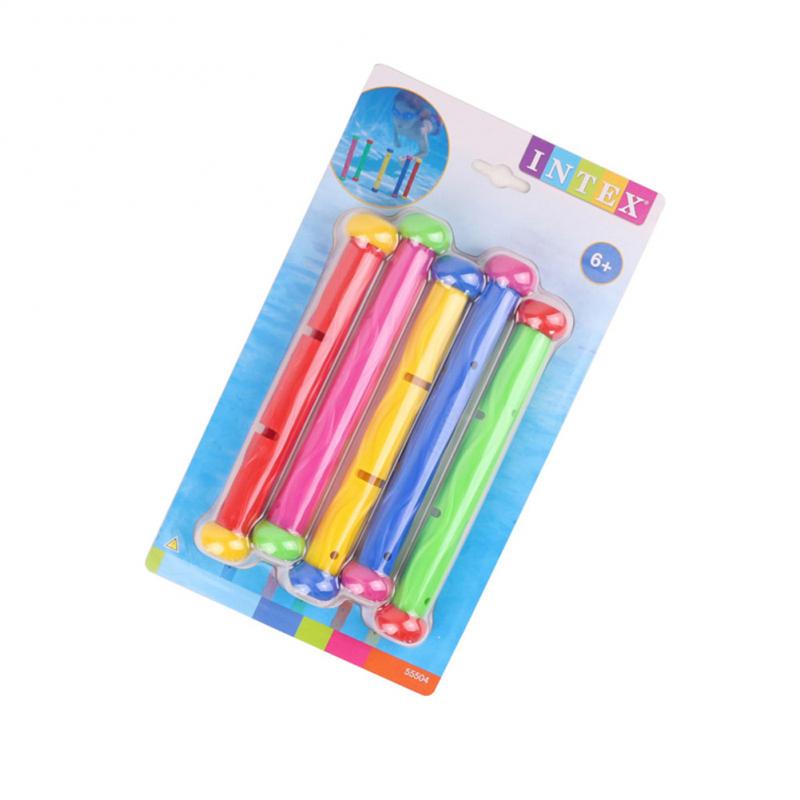 5 PCS Summer dive bar toy underwater swimming play toy pool grab diving sticks toy accessory race stick water play swiming pool