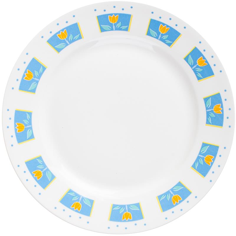 8 inch Lovely Ceramic Plates Dessert Plate Breakfast Cake Dessert Flower Fruit Letters Pattern Dish Home Decorations: F