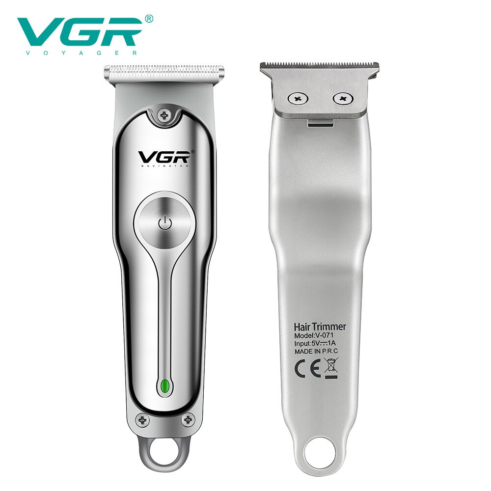 Vgr Professionele Kapper Tondeuse Oplaadbare Tondeuse Voor Mannen Baard Trimer Haar Snijmachine T-Mes Kapsel Tool