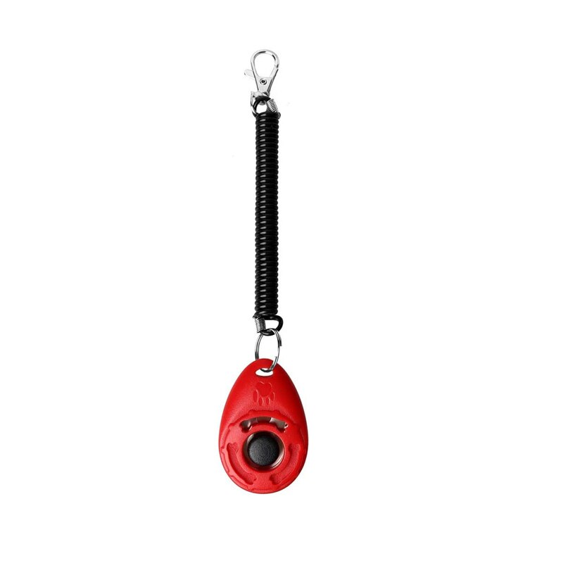 Pet Dog Training Clicker with Wrist Strap Dog Pet Training Clicker For Cats Puppy Birds Horses Behavioral Training Accessory: Red