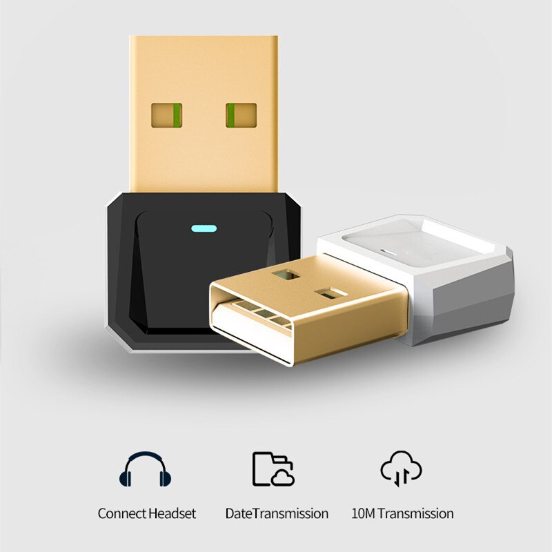 USB Bluetooth Adapter 5.0 PC 2-in-1 Portable Wireless Adapter for Computer Car TV PC Bluetooth Adapter Receiver USB Adapter