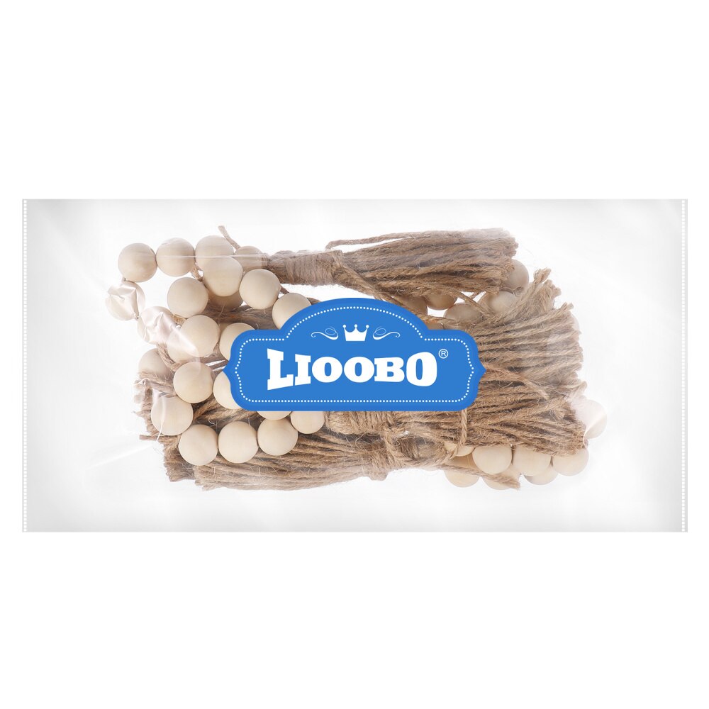 Lioobo 4Pcs Kralen Servetringen Rustieke Boerderij Houten Kraal Servetringen Thuis Bruiloft Tafel Decor