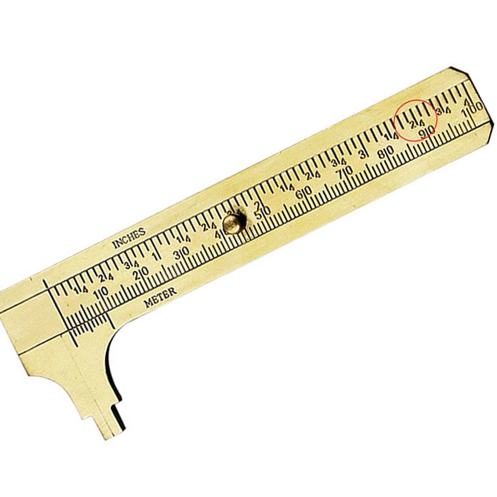 Vernier Caliper 3.9 Inch Metal Vernier Caliper 100mm Portable Pocket High Precision Measuring Tool