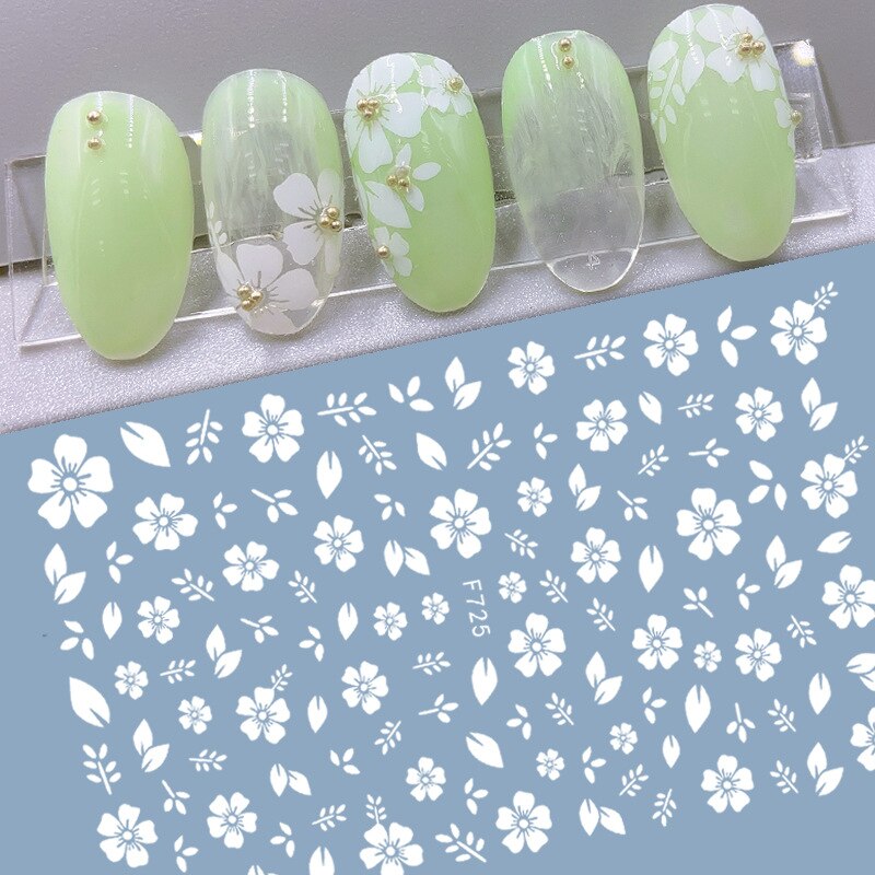 Nagels Stickers Decal Decoratie Kersenbloesems Nail Decoratie Diy Creatieve Ontwerpen Watermerk Decals Tool