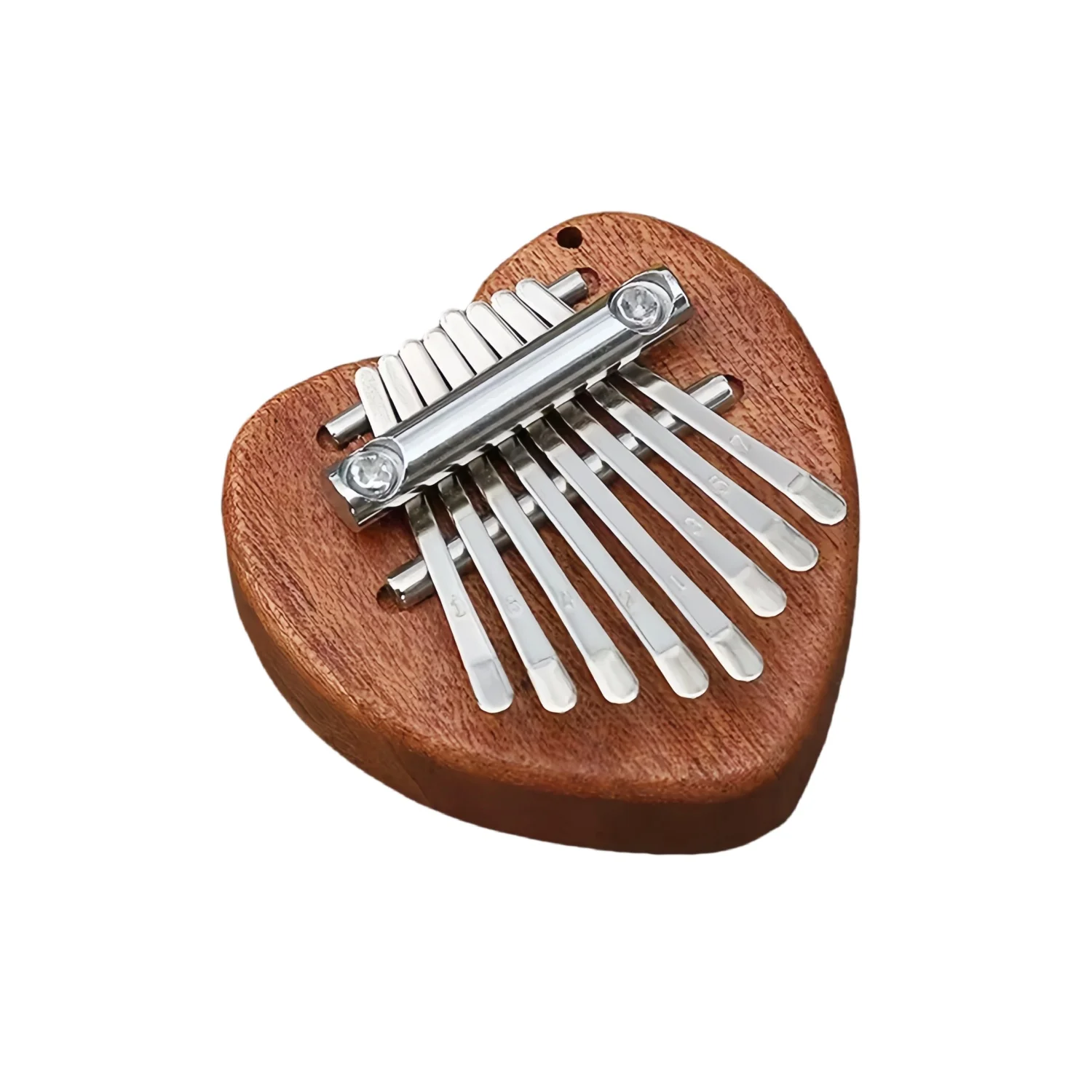 Kalimba de poche portable à 8 touches en métal, piano à pouces, jouets musicaux, réduction de la pression, intérieur du maire, pour enfants et adultes: Argent
