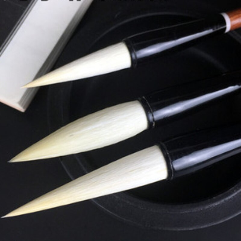 Woolen Hair Calligraphy Writing Brush Regular Script Writing Brush Calligraphy Pen Chinese Traditional Painting Caligrafia Brush