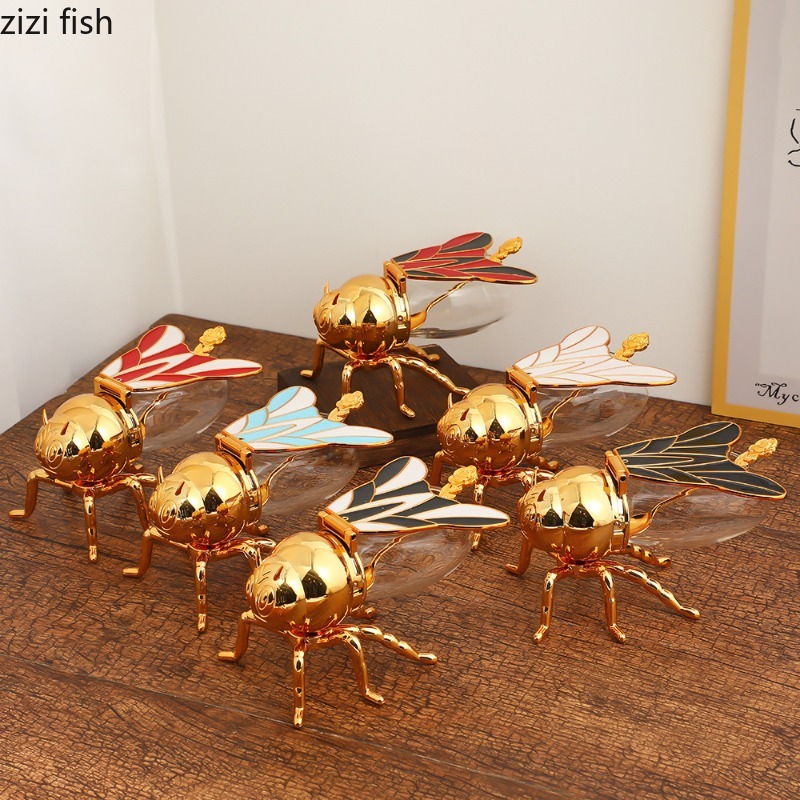 Colorful Bee Seasoning Jar Glass Spice Jar Kitchen Tools Seasoning Bottle Storage Jars Salt Shaker Spice Box Storage Organizer