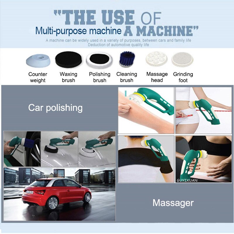 Waxing polishing machine Cordless wireless tool Car polishing machine polisher Handheld washing machine