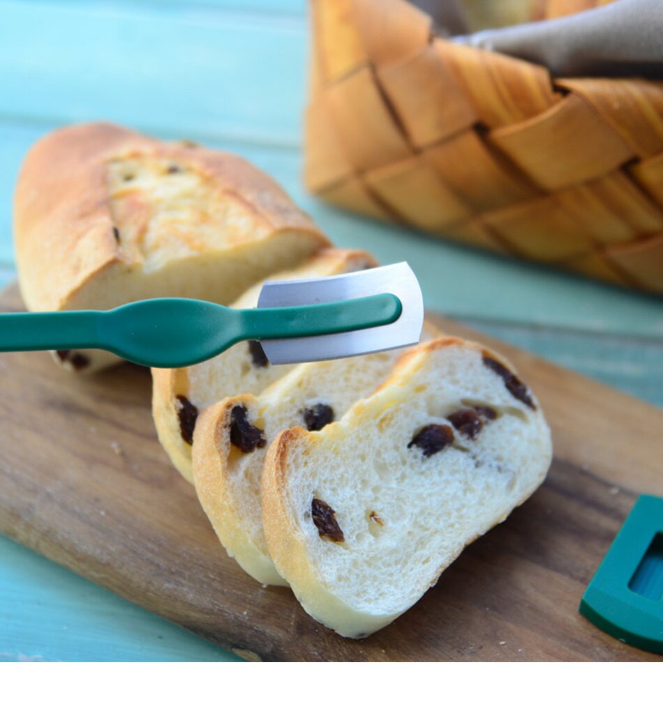 1pc europæiske brødbue buede brødkniv baguette skære fransk toasskærer vestlig stil baguette skære bageri værktøjer
