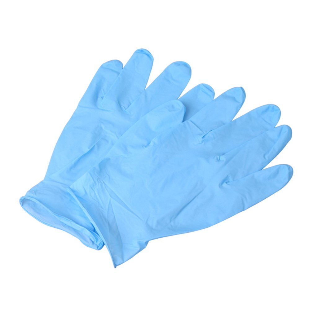 Een Grade Wegwerp Blauwe Nitril Handschoenen/9 Inch Inspectie Beschermende Handschoenen Schoon Snijbestendige Handschoenen 100 Pcs