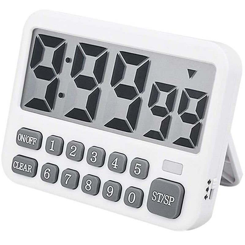 Digital Kitchen Timer, Large Display Cooking Timer Cycle Count Up/Down Timer with Digits Directly Input, Loud Alarm: Default Title