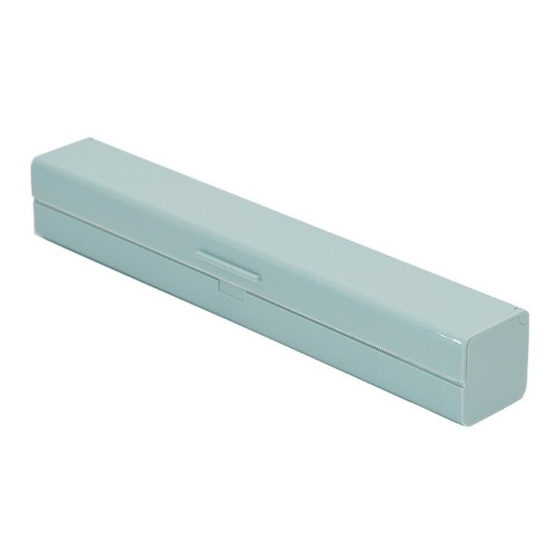 Preservative Film Cutters 1Pcs Cling Food Wrap Cutter Plastic Wrap Dispenser Storage Holder Simple Style Kitchen Accessories: blue