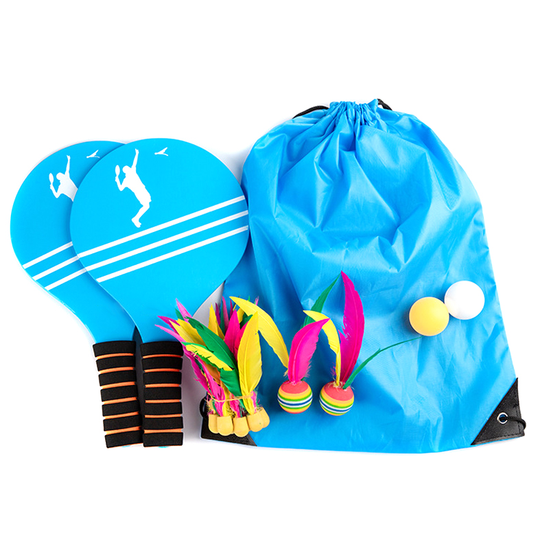 Strand Tennis En Badminton Racket Paddle Set Peddel Bal Jazzminton Spel Zomer Open Ruimtes Park Strand Spelen