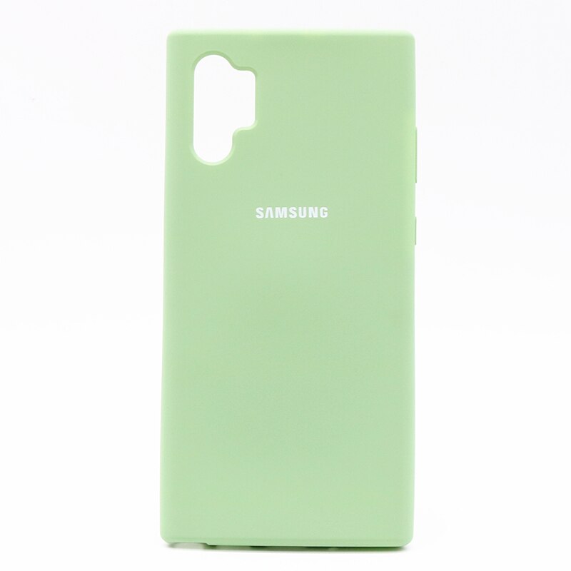 Samsung-funda Original con acabado de silicona, carcasa protectora trasera para Galaxy Note 10 Plus, Note 10 Pro: Galaxy Note 10 / Green