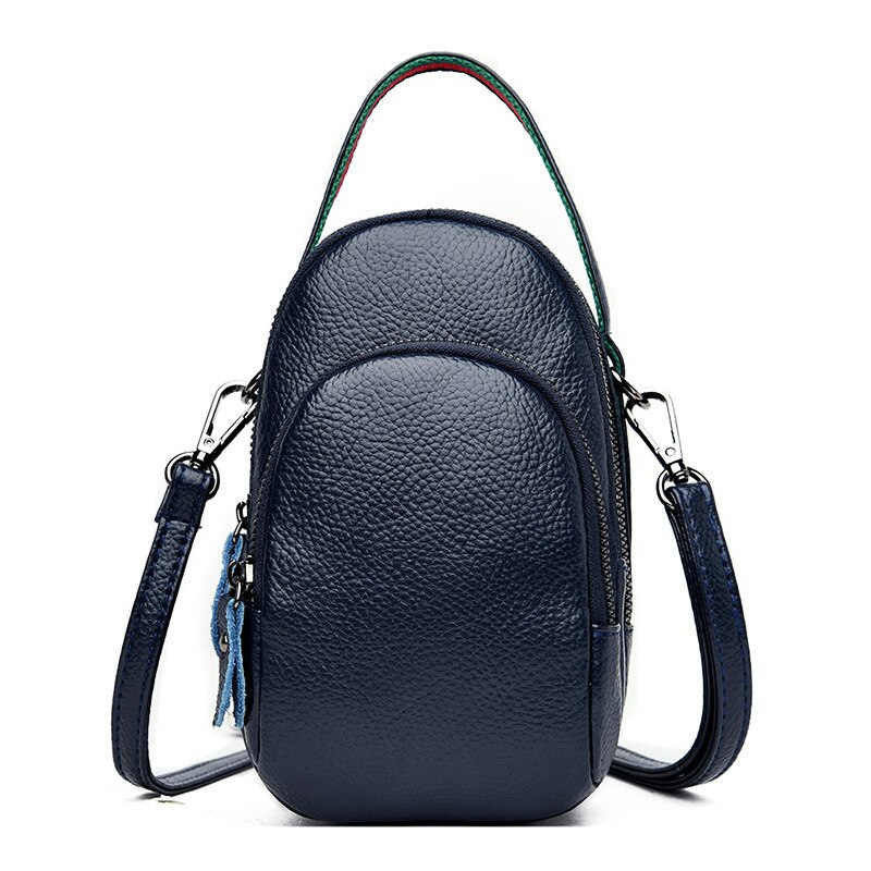 Neue Weiche Leder Hülse Mini Tasche Dame Schulter Umhängetaschen Für Frauen frauen Leder Handtaschen Bolsas Feminina: Blau