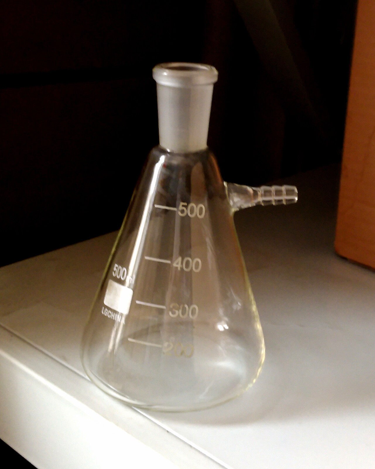 500ml,24/40,Glass Filtering Flask,Lab Filtration Bottle Chemistry Glassware