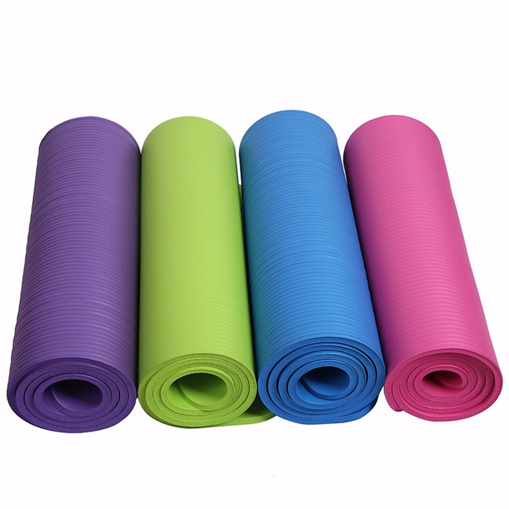 Universelle, verdickte schaumstoff-yogamatte, 10mm zoll dick, gymnastikmatte für bodybuilding, strapazierfähige sporttrainingsmatte