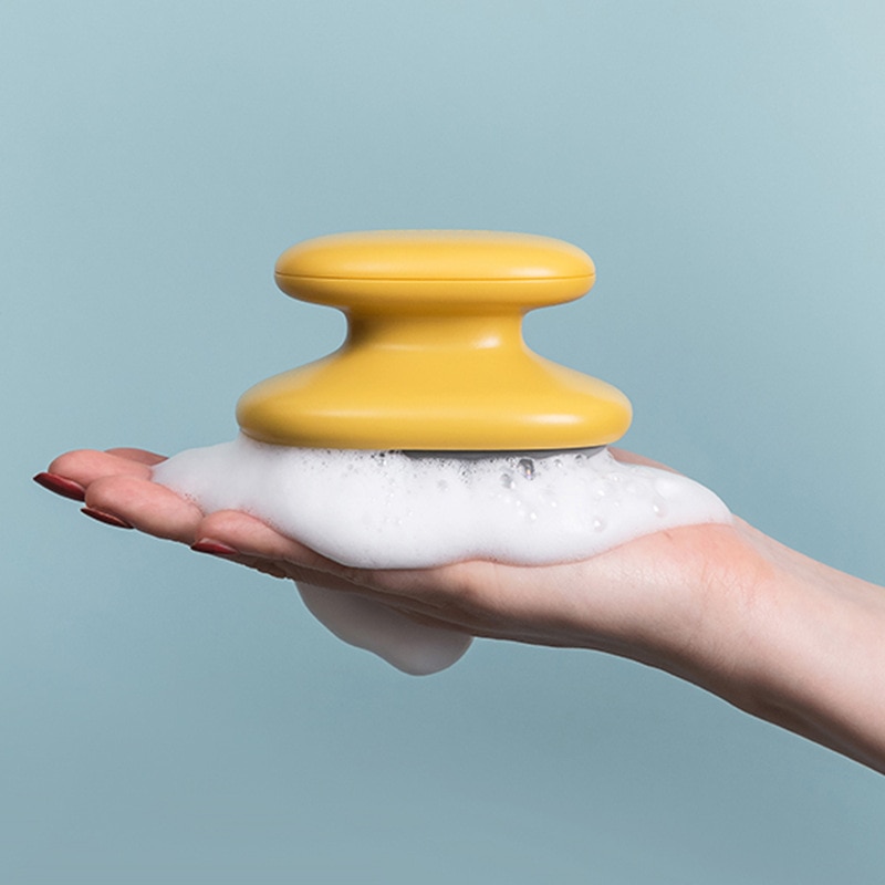 Handheld Abs Scalp Shampoo Massage Brush Washing Shower Hair Comb Mini Head Meridian Massage Comb