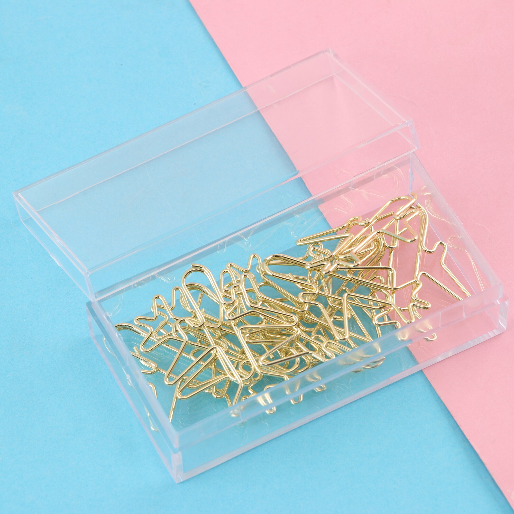 Marcapáginas de papel en forma de avión, accesorio bonito de oro rosa, para fotos, notas, soporte para billetes, suministros escolares de oficina, decoración, 12 unids/caja