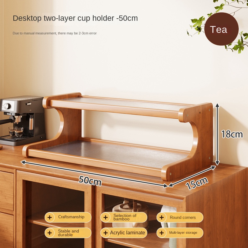 Realife Desktop Storage Rack Multi-layer Storage Rack Bookshelf Kitchen Supplies Office And Home Cup Holder Household Good Items: MULTI