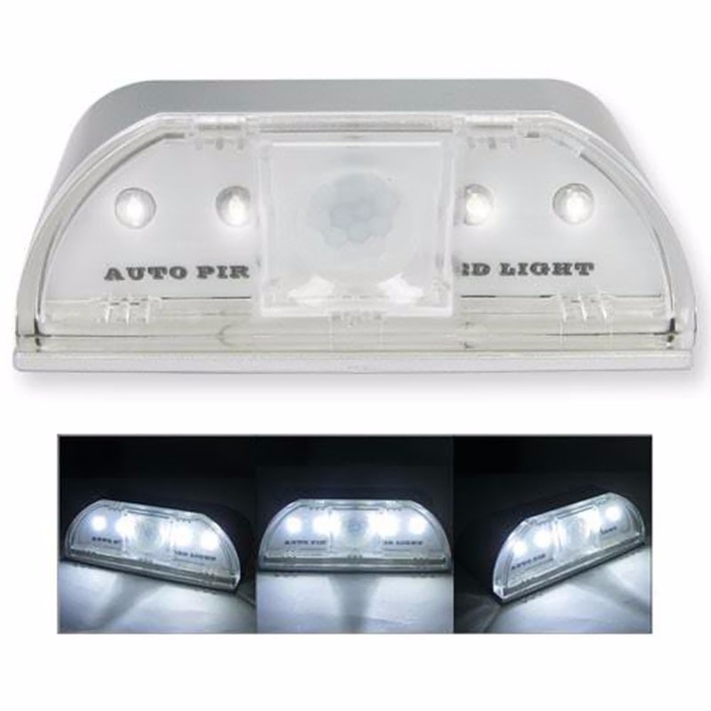 Lamp Nachtlampje Intelligente Auto PIR Deurslot Inductie Lamp Deur Sleutelgat IR Motion Sensor Warmte Detector 4 LED Smart licht