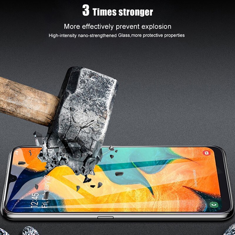 2PCS Toughed Tempered Glass For Samsung Galaxy A50 Protective Glass For Samsung Galaxy A70 A40 A30 A20 A10 Hard Screen Protector