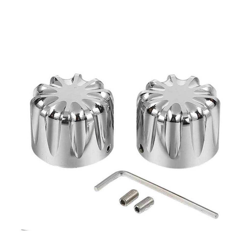 Motorcycle Front CNC Axle Nut Covers Cap Bolt For Harley Touring FLHT Softail Fatboy FLSTF FLSTC XL1200X Dyna Wide Glide Fat Bob