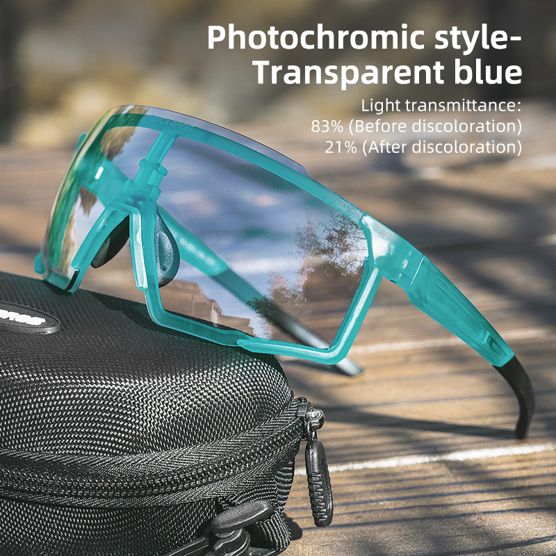 Rockbros fietsbril, fotochromatische gepolariseerde bril,  uv400 beschermingsopties, zonnebril, fietsbril, outdoor sportbril, fietsbril: Groente