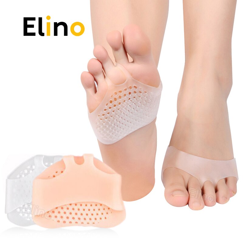 Plantillas de silicona para zapatos de tacón alto de mujer puntera Invisible antideslizante, almohadilla de inserción para los dedos, Plantilla de Gel para aliviar el dolor,