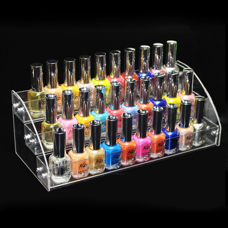 5/6/7 Lagen Acryl Nagellak Display Organisator Plank Clear Cosmetische Display Rack Holder Frame Sieraden Stand Opbergdoos