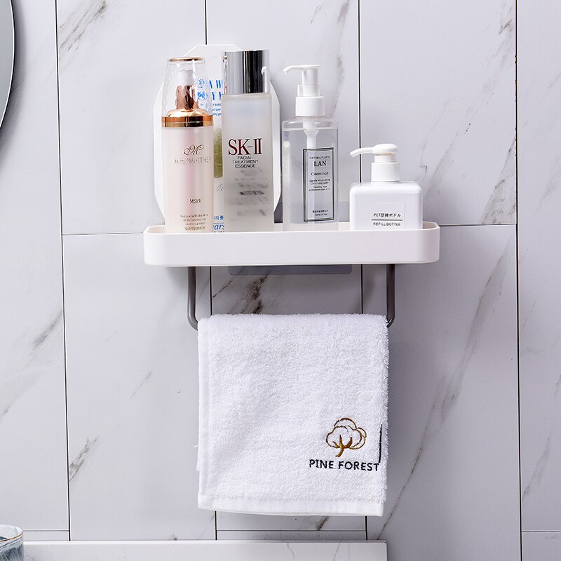 Badkamer Rekken Muur Opslag Rack Organizer Voor Douche Houder Wc Zuignap Opbergrek Accessoires